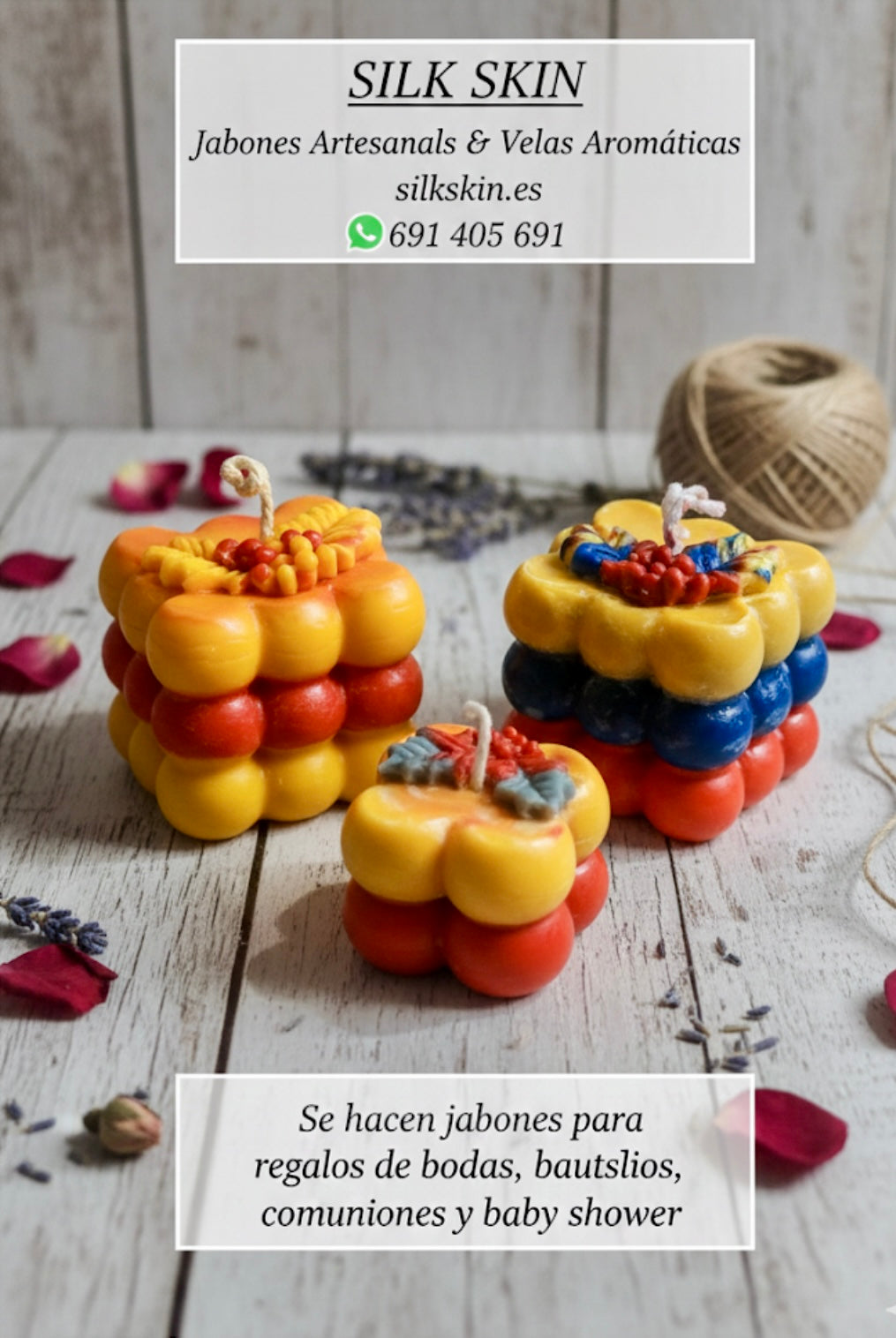 BLACK FRIDAY 2025
Promoción leva tres y recibe una mini de regalo 🎁
en todos los articulos
JABONES & VELAS
INFÓRMATE !!!