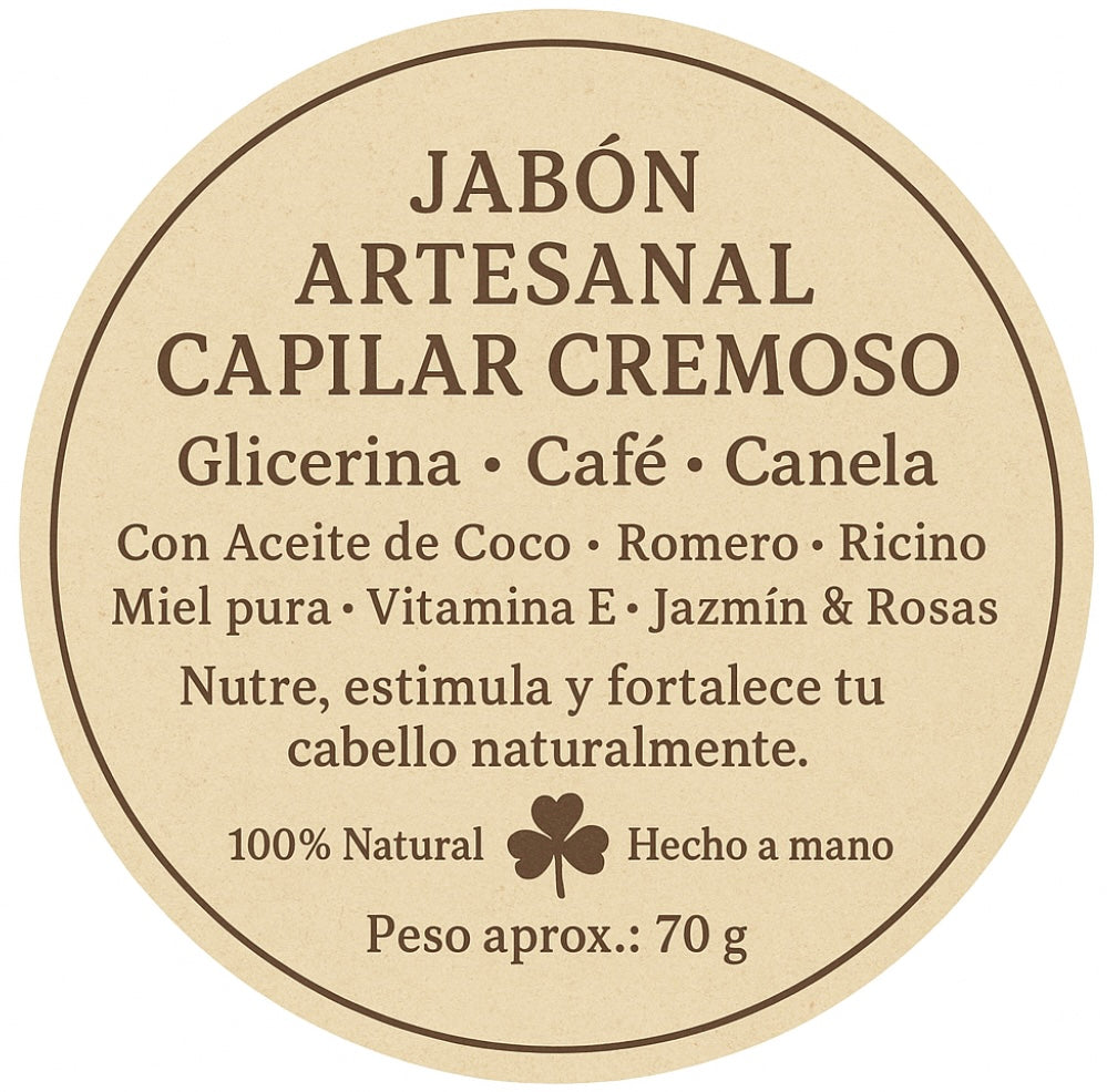 Jabon Artesanal  Revitaliza y Brilla( pelo)