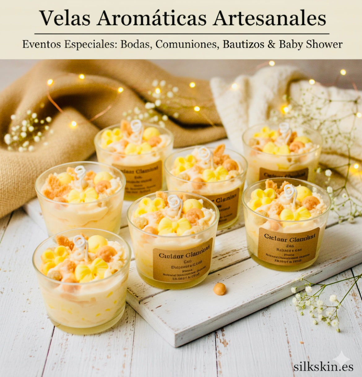 VELAS NAVIDEÑAS 2/3 plantas & Mini formas diferentes AROMÁTICAS :convierte cualquier rincón en tu HOGAR favorito…