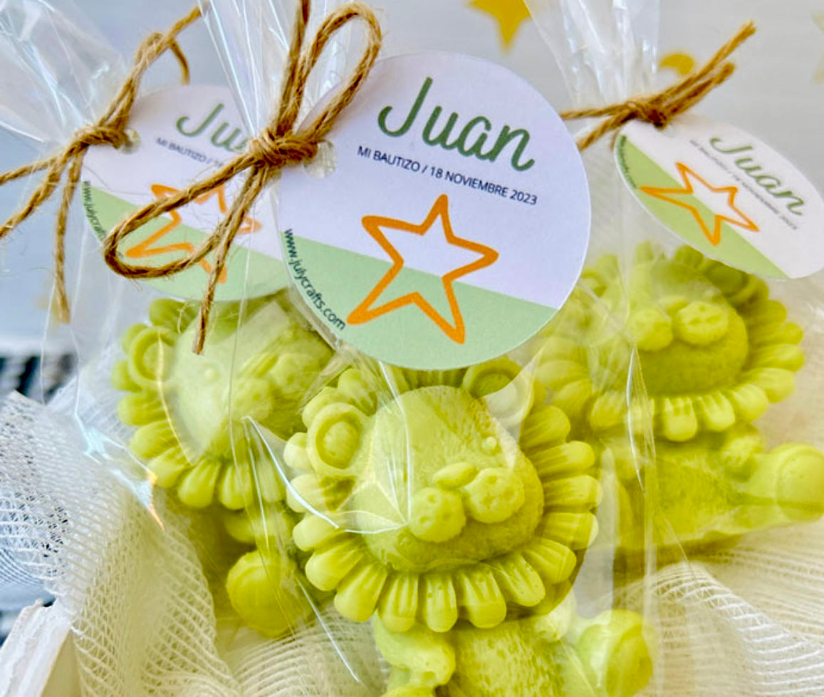Jabones para regalar como recuerdo en comuniones, bodas, bautizos...