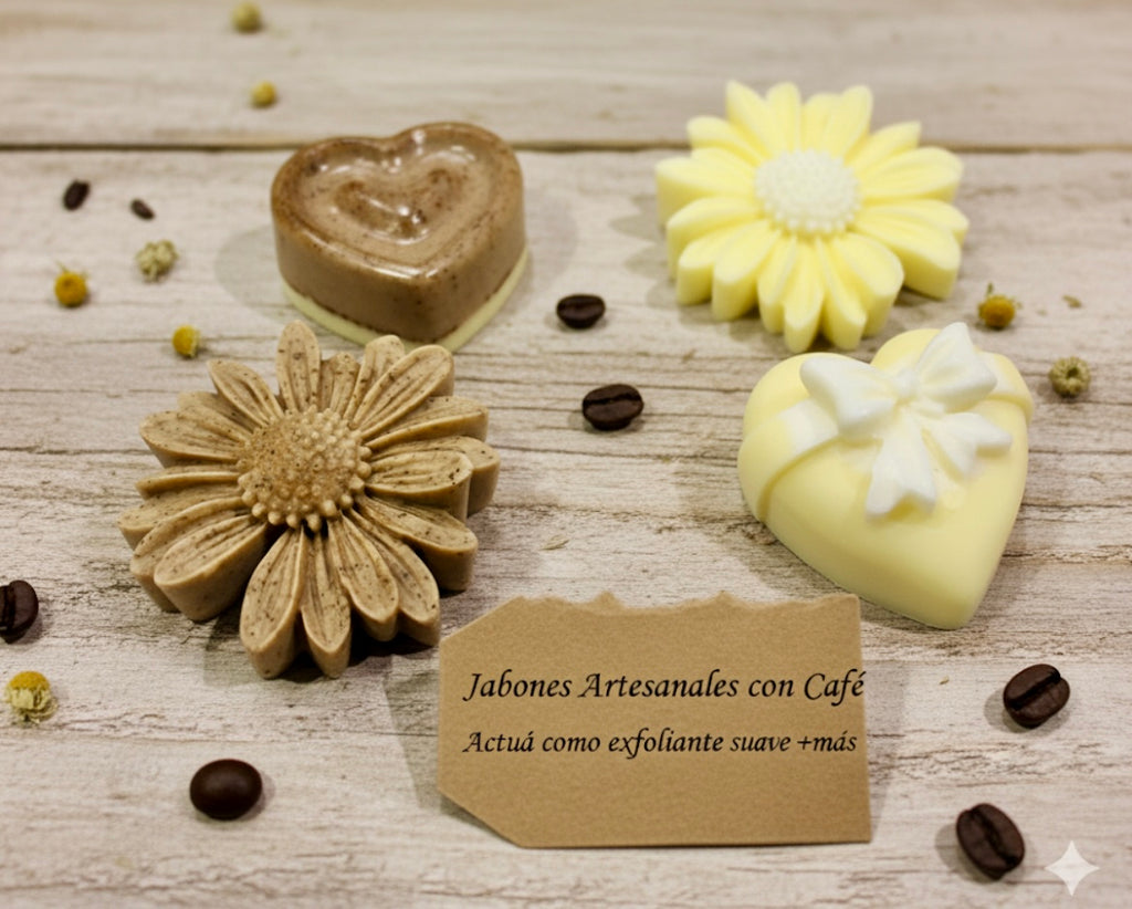 Jabones Artesanales con Café actúa como exfoliante suave I más.👀