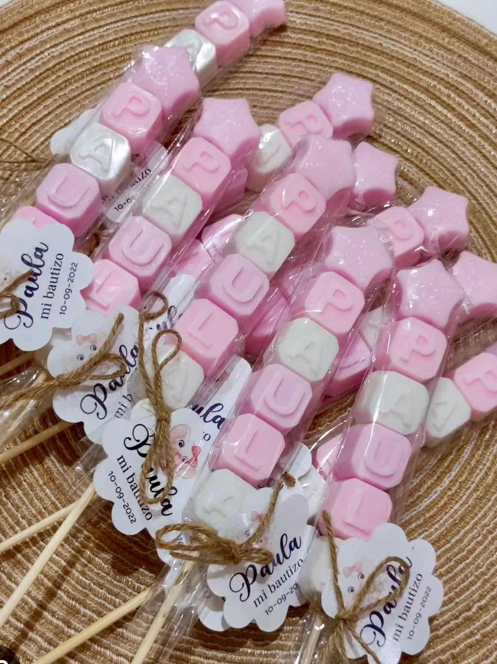 Jabones para regalar como recuerdo en comuniones, bodas, bautizos...