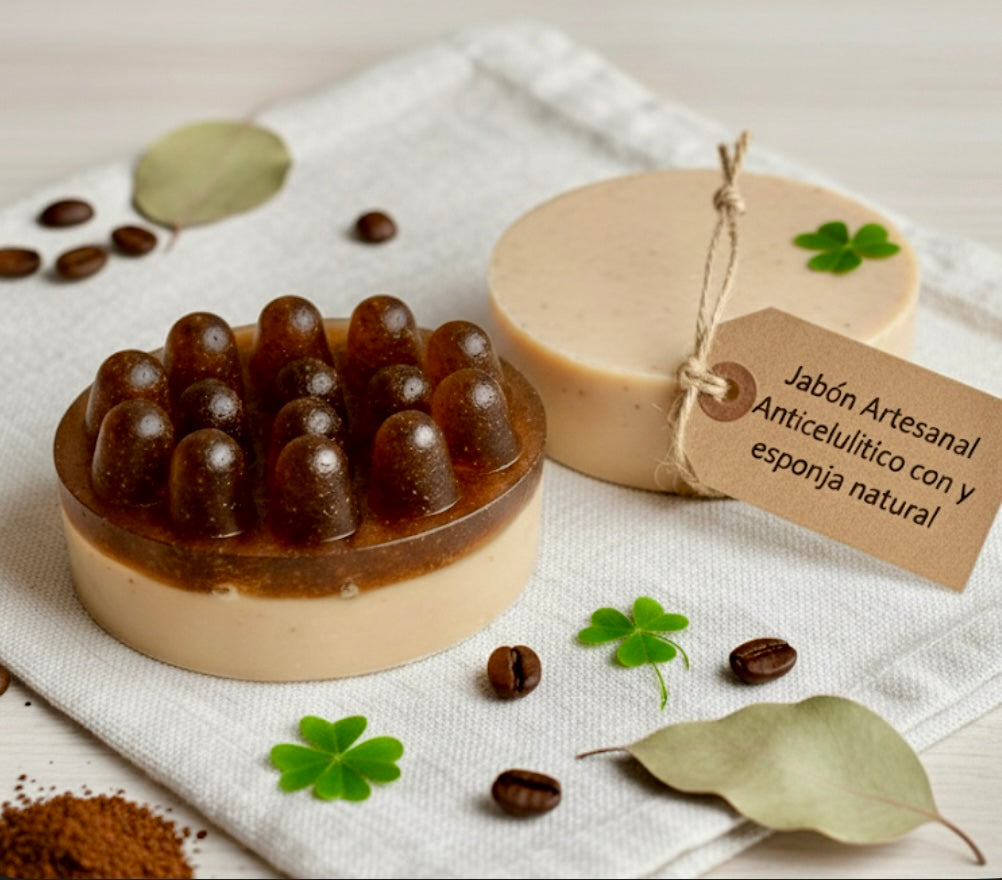 JABÓN ANTICELULÍTICO  CON & SIN ESPONJA NATURAL